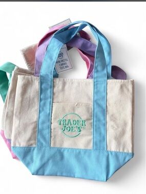 Trader Joe’s Mini Pastel Blue Tote Bag